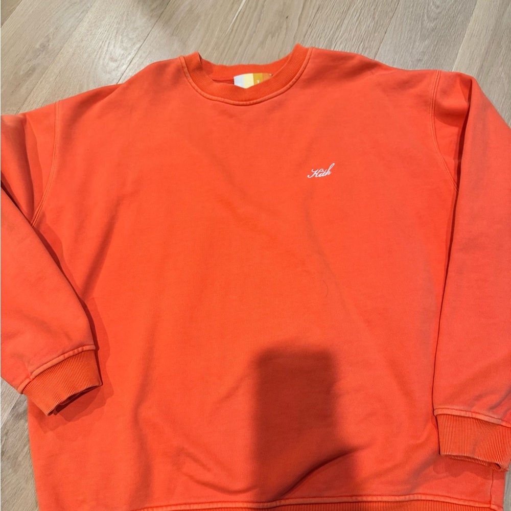 Kith Orange Bandana Crewneck Sweater men’s Xl - Picture 10 of 10